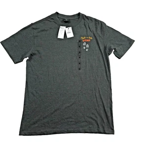 Cotton On Men's Loose Fit Souvenir T-shirt - Washed Black 'Take A Hike' Medium - Picture 1 of 9