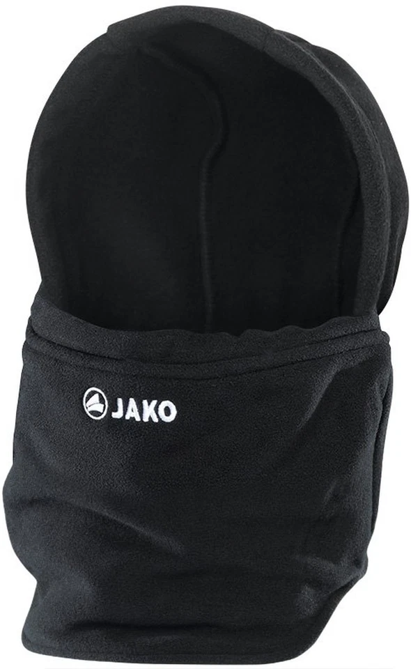 Jako Neckwarmer mit Mütze 1293 schwarz Fleece Schlauchschal Junior Senior
