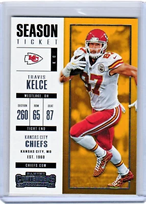 Travis Kelce 2017 Panini Contenders #68 Kansas City Chiefs - Image 1 of 2