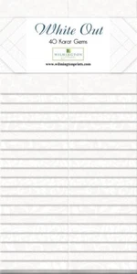 Essential Gems By Wilmington Prints-White Out 40 Karat Gems/Jelly Roll - Picture 1 of 1