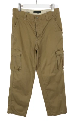 Dockers Pantalones Hombre W33 / L30 Botón Fly Marrón Corte Normal Chino Informal - Imagen 1 de 4