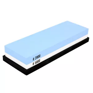 Doppio Lato Pietra Affilatura Rasoio Affilare 2000/5000 Grit Sharpening Stone - Foto 1 di 9