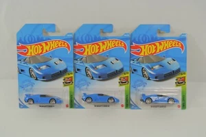 Hot Wheels Exotics '94 Bugatti EB110 SS Lot of 3 Diecast 2020 Mattel New NOC - Picture 1 of 6