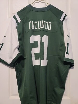 Camiseta de fútbol americano de la NFL New York Jets Facundo #21 Nike on Field para hombre talla XL  Foto 1 de 4