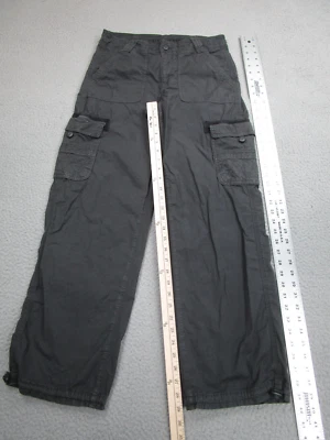 American Eagle Pants Womens 4 Gray Cargo Goth Baggy Grunge Skater Punk y2k wide - Image 1 of 4