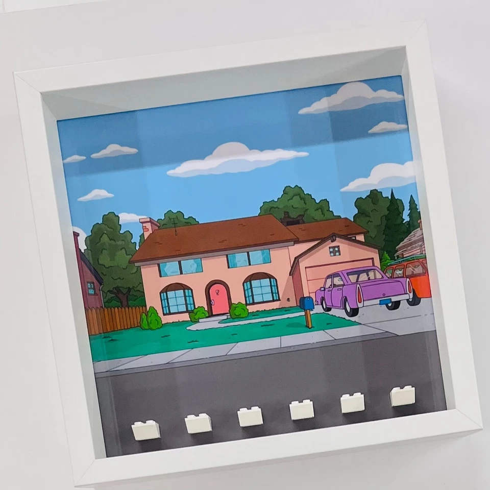 Display Frame for Lego ® Simpsons House 71006minifigures figures 27cm - image 1 of 4
