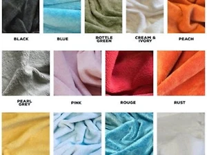 TOALLA DE BAMBÚ 305 gsm en negro azul amarillo crema blanco melocotón - 14 colores - Imagen 1 de 118