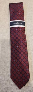 Club Room Men's Stanton Grid Tie,Burgundy $55.00 - Picture 1 of 4