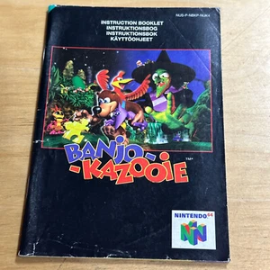 Nintendo 64 N64 Instruction Booklet Manual Only - Banjo Kazooie - Picture 1 of 2