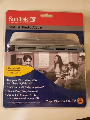 SANDISK Shoot & Store Digital Photo Album/Card Reader SDV2-A (View Photos on TV) - Image 1 of 3