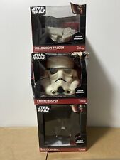 Disney Star Wars Illumi-Mates Bundle Of 3 Trooper Vader Falcon New Box Damage