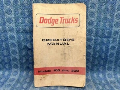 Dodge Truck Models 100-300 1965, camioneta original operador/manual del propietario Foto 1 de 4