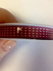 "RASPBERRY RIPPLE" Stampin'Up! RETIRED 3/8" SATIN STITCHED Ribbon 10 Yards each - Picture 1 of 3