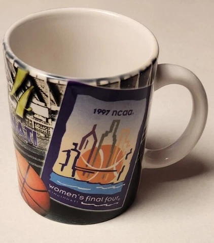 Vintage 1997 NCAA Women's Final Four Basketball Coffee Mug Cup March Madness Cover