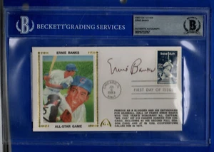 Ernie Banks Signed Gateway Cachet BAS certified/Encapsulated - Picture 1 of 1