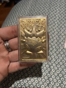 Pokemon 23K Gold Plated TOGEPI Trading Card 1999 Burger King - Bild 1 von 11