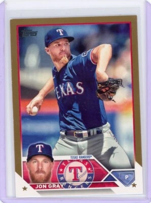 2023 Topps Series 1 - Gold #73 Jon Gray /2023 Texas Rangers Foto 1 de 2