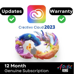1 Year Adobe Creative Cloud Activate | 20+ APPS Access + Firefly AI, CS, PS, PR