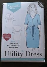 Simple Sew #034 pattern - The Utility Dress with pockets - Size 6 to 20  NEW