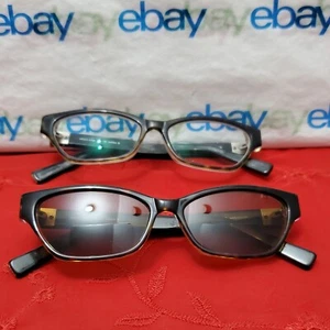 MODO MC026 52¤15 138 Tortoise on Black Eyeglasses "Frames Only" Rx Unknown Japan - Picture 1 of 24