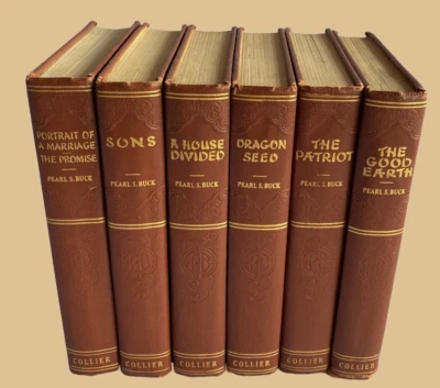 Pearl S. Buck Book Lot Of 5 Collier 1930s Vintage Hardcover Sons The Good Earth Foto 1 de 4
