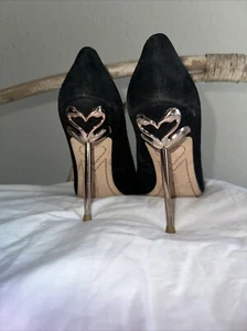 Sophia Webster Coco Flamingo Wildleder Pumps Gr. 7,5 mittlere Weite schwarz/kupfer schön! - Bild 1 von 11