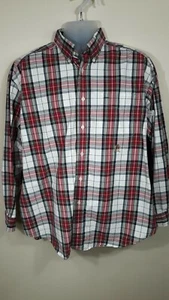 Tommy Hilfiger Botton Down Vintage Plaid Herren Large 1990s Crest Hemd - Bild 1 von 5