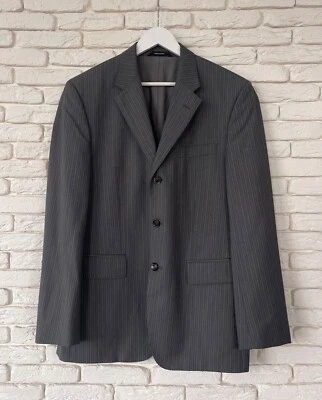 HUGO BOSS Men's Wool Striped Blazer Jacket Size US 40R UK 50 - Image 1 of 4
