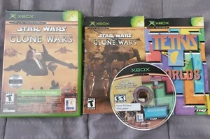 Star Wars The Clone Wars & Tetris (Microsoft Xbox, 2003) CIB Complete  - Picture 1 of 4