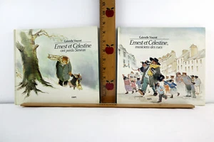 Lot of 2  Ernest et Célestine - Gabrielle Vincent HC French Ed. ont perdu Siméon - Picture 1 of 12
