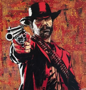 Arthur Morgan original Painting on canvas - Picture 1 of 5