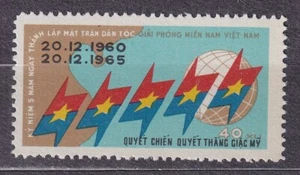 VIETNAM Vietcong 1965 Mi#11 mint(*) st, 5th of the Natl Liberation Front L12 1/2 - Picture 1 of 1