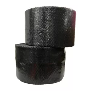 3/16" Small Bubble Cushioning Wrap Black Roll 1200' x 12" Wide 1200FT Perf 12" - Picture 1 of 3