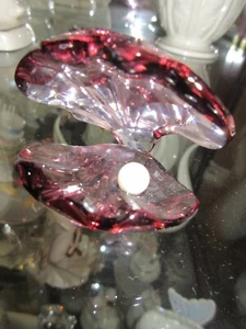 SWAROVSKI CRYSTAL PEARL OYSTER ANTIQUE PINK..REDUCED - Picture 1 of 12