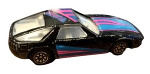 Coche de juguete Tootsie Toy Turbo Porsche negro púrpura azul vintage años 70 TootsieToy - Imagen 1 de 11