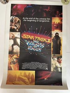 Star Trek 2 Wrath of Khan 24” x 17” Original Movie Poster New Old Stock NOS - Picture 1 of 7