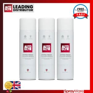 Autoglym Air Freshener Spray Hyper Fresh Crushed Berries 450ml Car Office X3 - Picture 1 of 8
