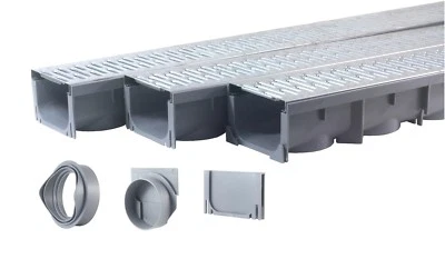 Дренажная траншея, канальная дренажная решетка из оцинкованной стали — 3 x 39 дюймов — (всего 117 дюймов) - Изображение 1 из 4