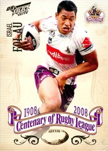 2008 MELBOURNE STORM NRL Card ISRAEL FOLAU Centenary - Picture 1 of 2