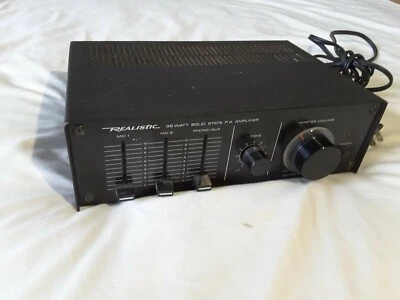 Vintage REALISTIC MPA 35A  P.A. Amplifier 35 Watt model 32-2027 Solid State - Image 1 of 4