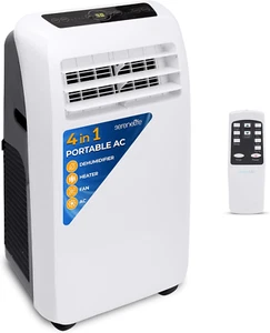 Small Air Conditioner Portable 12,000 BTU with Built-In Dehumidifier + Heat -... - Picture 1 of 1