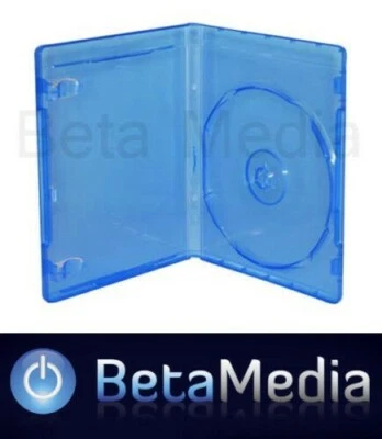 BETA MEDIA 25 Blu Ray Single 14mm Quality Cases - Australian Standard Bluray Case