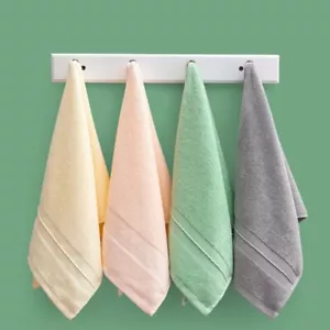 33x72cm 100% Cotton Solid Color Home Soft Absorbent Bathroom Adult Hand Towel - Picture 1 of 14