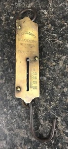 Antique 25 Pound Brass Chatillion's Balance Scale No 2 Patented 1891 1892 - Imagen 1 de 6