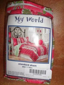 My World Standard Sham 20"" x 26"" rosa verde lantana - Imagen 1 de 1