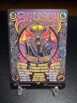 MTG Sauron, the Dark Lord 0744 Borderless Poster Non-Foil | NM - Image 1 of 2