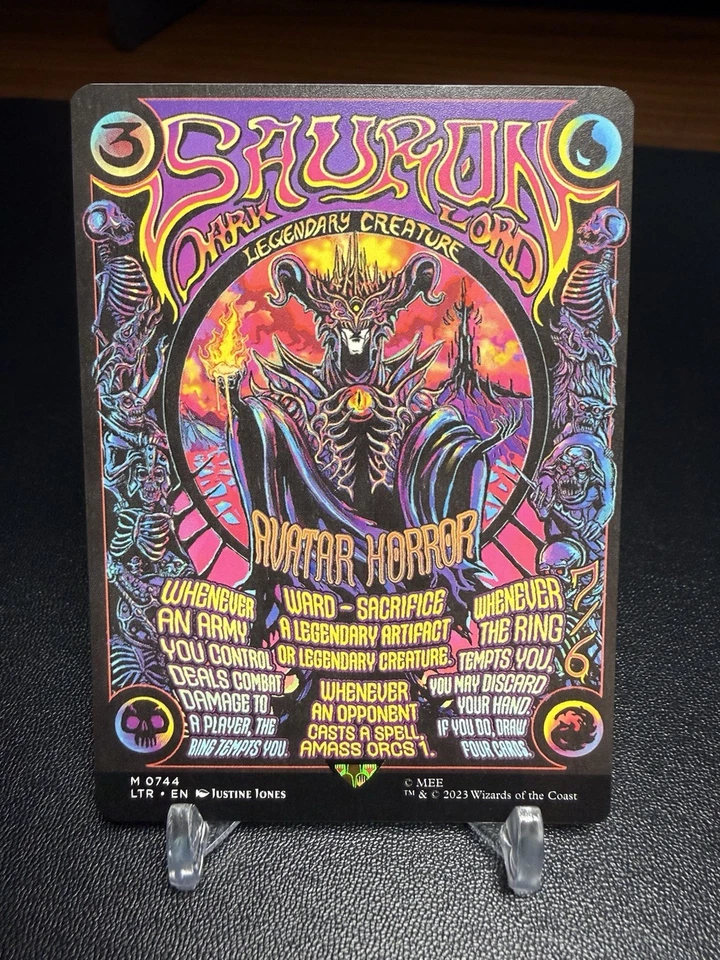 MTG Sauron, the Dark Lord 0744 Borderless Poster Non-Foil | NM - Image 1 of 2