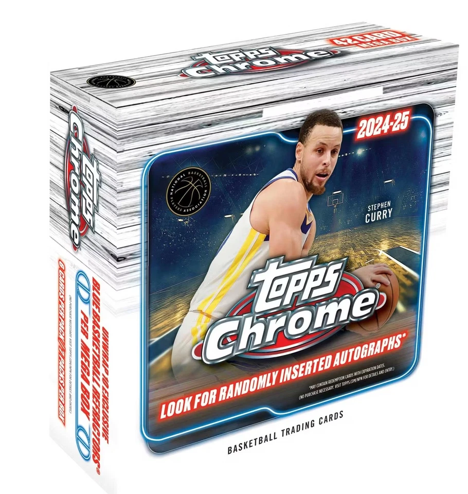 2024-25 Topps Chrome Basketball Hobby Mega Box New & Sealed - Image 1 of 1