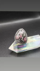 Eudialyt Ring in Sterling Silber Schmuck Größe 7,75 Handarbeit - Bild 1 von 4