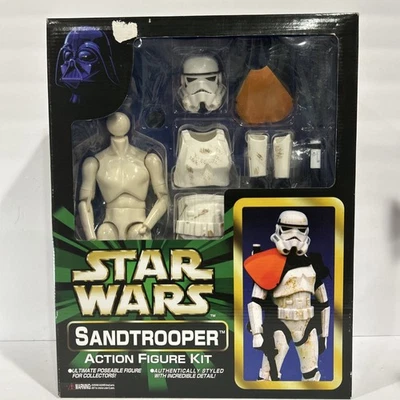 "Kit de figuras de acción Sandtrooper de 12"" Star Wars 1996 sellado Marmit Tomy" Foto 1 de 4